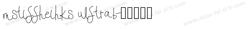 mstiffheihks ulftrab字体转换